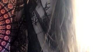 Cute amateur brunette naughty in solo jerking show on camera