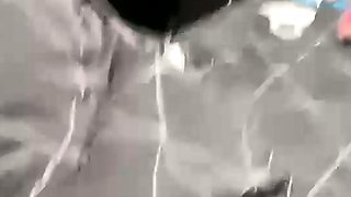 Close up Asian sex scene with cunt around her dick