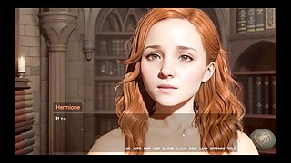 Hogwarts lewdgacy parody featuring Harry Potter and Hermione getting tied up and playful