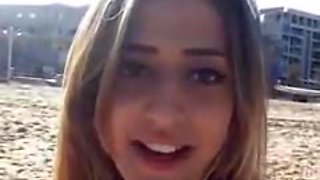 Israeli college girl nipslip