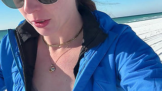 Walking on the Beach Calls for a Quick Orgasm!