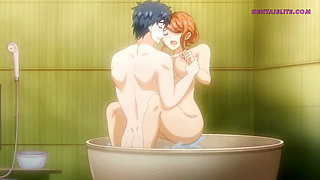 Relaxing date with my ex Teacher turns into a rough sex in the bathtub - Hentai
