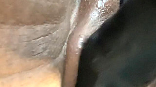 Closeup Squirting Pounding My Pussy with Monster Dildo