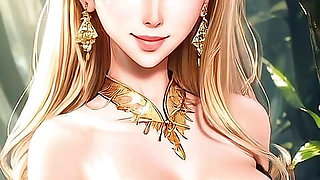 Beautiful girls in forest  (Ai models)