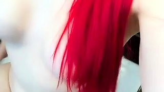Cute young amateur web cam girl masturbates with her toy