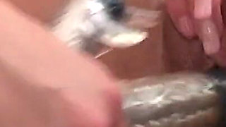 Girl Reaches Orgasm While Getting Her Pussy Fisted and Fucked by a Blonde Chick with a Toy