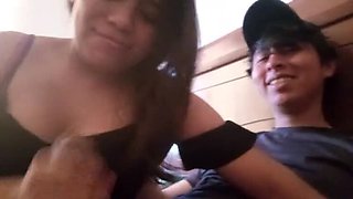 Amateur Latina Teen Fucks Customer for Milk - Homemade Hotel Sex
