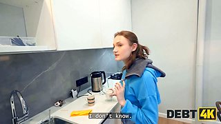 Debt4k. jumping on sausage and hardcore in her asshole helped her to linger in the flat