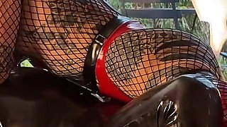 Teasing, CBT, Breath Play and BJ in Latex and Fishnets