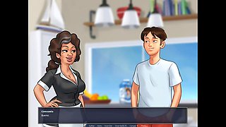 Summertime Saga Cap 80 - Fucking the Mature Cleaning Lady