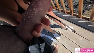 American Pervert Tourist Couple Fucking At Lookout Place Near Beach