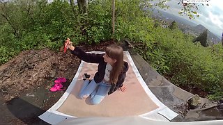 Perfect Teen 18+ Sucks And Fucks Outdoor - Lili Charmelle