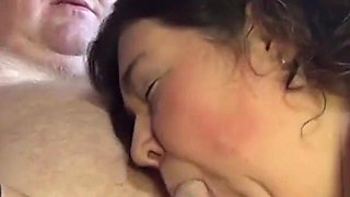 Fat couple just want to have sex in front of the camera