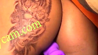 Ebony Cunt Taking a Monster Dick From Her Sister's Husband