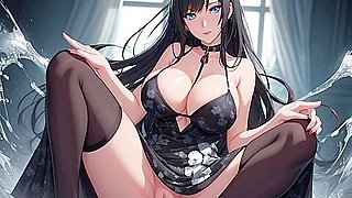 Girls And They Are Fingering Their Pussies And Their Boobs Are Visible And They Are Lying On The Bed - Car Toon, 3d Animated And Hentai Anime