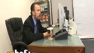 Rebecca Linares 3 SOME WITH HER EX HUSBAND IN OFFICE: Blowjob, Doggy  Cowgirl Porn