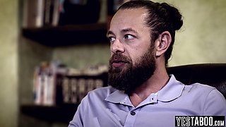 Therapist trio with 2 young cutie patients