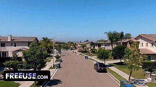 \ud83c\udf81neighborhood fuckfest: anna's chesty figure is the gift that keeps on providing