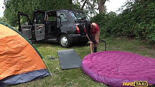 Lewd cougar hot outdoor porn video