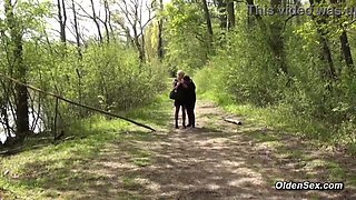 Hot French MILF Mia Wallace with a short blonde hair is picked up in a public outdoors and then face and anal fucked by a big cock Michael Cheritto