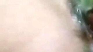 Desi Indian Girl Applied Oil in Her Pussy and Took Out the Water From Her Pussy in Anger