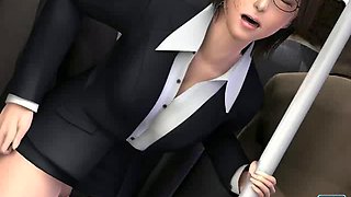 Train creampie animated