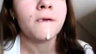Cumming in her mouth and make taste every drop of sperm