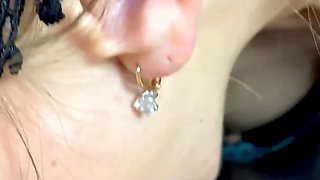 POV slobbering deepthroat step sister