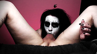 Black Metal Goth Deepthroats so Good That She Gets Two Throatpies