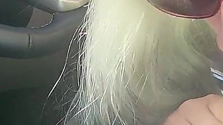 A Sneaky Blowjob in the Car