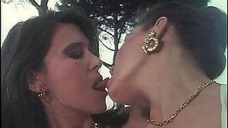 2 Vintage Sluts Suck It and Take It Doggy Style on the Well