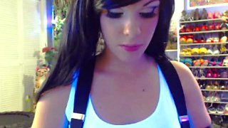 Blonde tight pussy babe solo toy fun in glamour masturbation