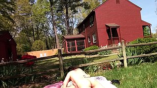 Neighbors Watch Amateur Couple's Quickie in Public