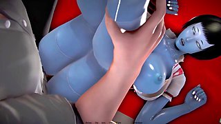 Visual novel sex game at the lush resort features voluptuous girls and some serious rump action