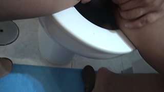 My Stepson Pisses First and Then I Let Him See How I Piss From My Hairy Pussy