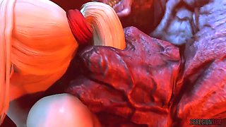Samus Aran fuck monster