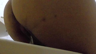 Amateur Camera in Bathroom Records Latina Nurse