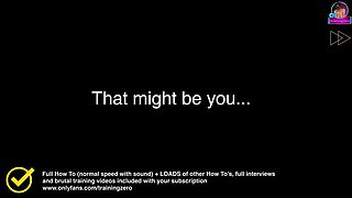 Training Zero Teaches How to Wear Long Term Chastity Cage - Femdom Orgasm Denial with Amateur Wife MILF in BDSM Bondage