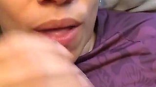 Quickie on the Bed with Missed Cumshot