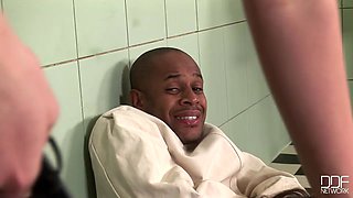 Nasty nurse in nasty threesome