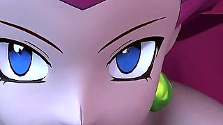 Jessie From Team Rocket Sucks Dick in POV Pokemon Parody