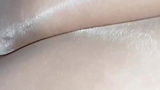 Dani Rubs His Big Dick on Sexy Legs of His Partner in Amazing Tan Pantyhose