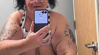 Saggy Soapy Tits Rubbing Her Clit Thumping