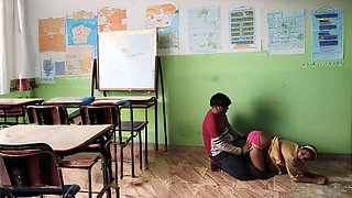 Indian school girl fuckfest in class with Bobbypranav