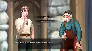 Big boob sex animation with a focus on the bum