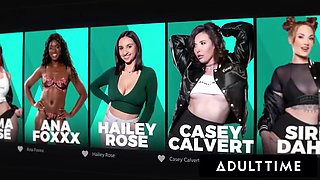 ADULT TIME - Femdom MILF Reya Lovenlight Disciplines 18 yo Emma Rosie! HOT LESBIAN MASSAGE!