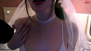 Horny bride wants to ride your dick on her wedding night ROLE-ASMR