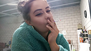 I Smoke in a Plush Hoodie