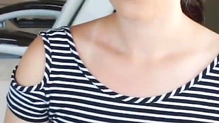 SisLovesMe - pretty big assed babe with glasses lets her horny stepbro cover her juicy twat with cum