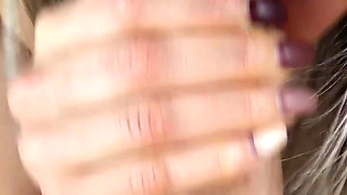 Cute teen deepthroat and gagging cum for monster cock!